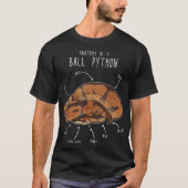 Anatomie einer Ball-Python, Funny Pet Reptile Schl T-Shirt (Vorderseite)