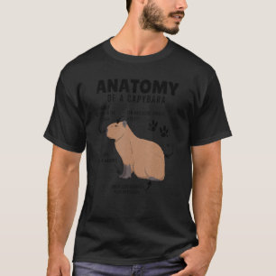 Anatomie einer Capybara für Jungen T-Shirt
