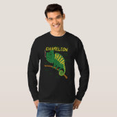 Anatomie einer Chamäleon-Echse Retilien T-Shirt (Vorne ganz)
