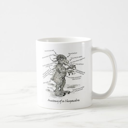 Anatomie einer Chupacabra-Tasse Kaffeetasse (Rechts)