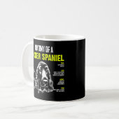 Anatomie einer Cocker-Spaniel-Funktion von Hunden Kaffeetasse (Vorderseite Links)