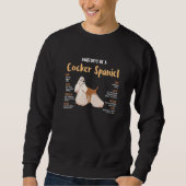 Anatomie einer Cocker-Spaniel-Funktion von Hunden  Sweatshirt (Vorderseite)