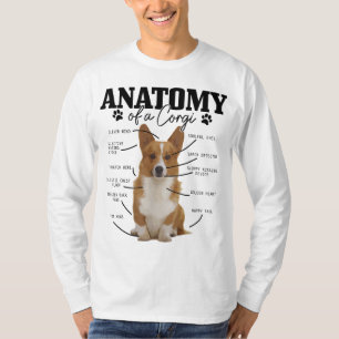 Anatomie einer Corgi Funny Niedlichen Hund Corgi M T-Shirt