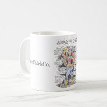 Anatomie einer Cowgirlkaffee-Tasse