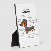 Anatomie einer Dackel - Witzhund Fotoplatte (Seite)