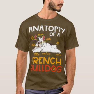 Anatomie einer Französischen Bulldogge Lustiges Ge T-Shirt
