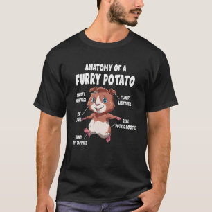 Anatomie einer Furry Potato für eine Guinea Schwei T-Shirt