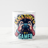 Anatomie einer Gamer-Tasse - Perfektes Geschenk fü Jumbo-Tasse (Vorderseite)