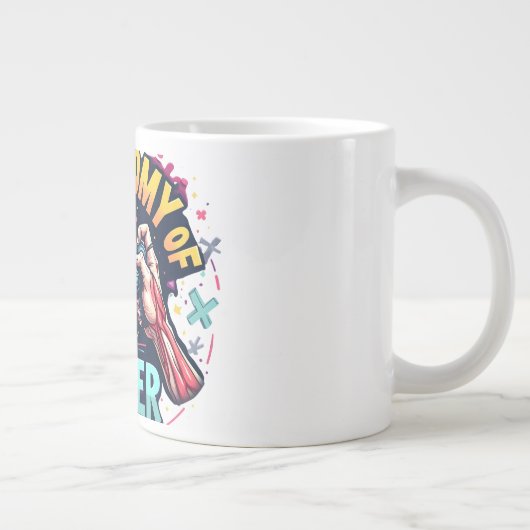 Anatomie einer Gamer-Tasse - Perfektes Geschenk fü Jumbo-Tasse (Rechts)