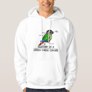 Anatomie einer Grünschwanzsittich - Lustiger Papag Hoodie