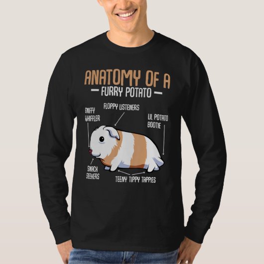 Anatomie einer Guinea aus Furry Potato T-Shirt (Vorderseite)