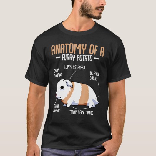 Anatomie einer Guinea aus Furry Potato T-Shirt (Vorderseite)