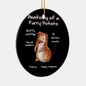 Anatomie einer Guinea Schweineschnupfen Keramik Ornament (Rechts)