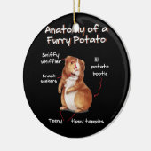 Anatomie einer Guinea Schweineschnupfen Keramik Ornament (Links)