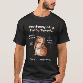 Anatomie einer Guinea Schweineschwärze T-Shirt
