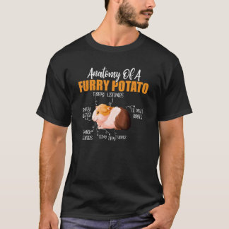 Anatomie einer Kartoffelpüree-Guinea T-Shirt