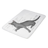 Anatomie einer Katze Badematte (Schrägansicht)