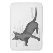 Anatomie einer Katze Badematte (Vorderseite Vertikal)