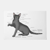 Anatomie einer Katze Fußmatte (Vorderseite)