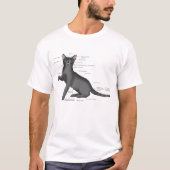 Anatomie einer Katze T-Shirt (Vorderseite)