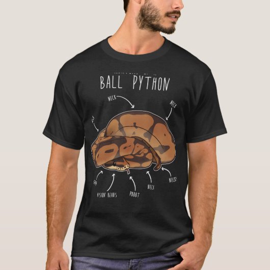 Anatomie einer Königspython T-Shirt (Vorderseite)