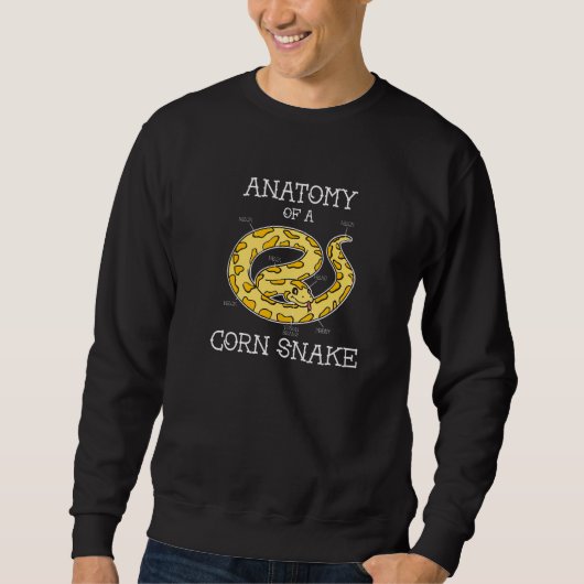 Anatomie einer Kornnatter Sweatshirt (Vorderseite)