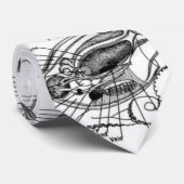 Anatomie einer Kraken-Krawatte Krawatte (Gerollt)