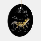 Anatomie einer Leopard Gecko Funny Gecko Mama Keramik Ornament (Rechts)