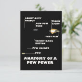 Anatomie einer Pew Pewer Karte (Stehend Vorderseite)