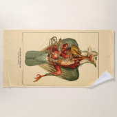 Anatomie einer Taube Strandtuch (Vorderseite)