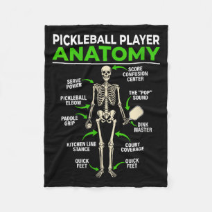Anatomie einer weiblichen Pickleball-Spielerin lus Fleecedecke