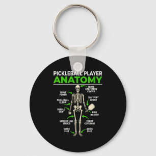 Anatomie einer weiblichen Pickleball-Spielerin lus Schlüsselanhänger