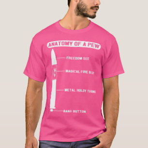 Anatomie einer zinnflinken Jagdwaffe, die Ammo ers T-Shirt