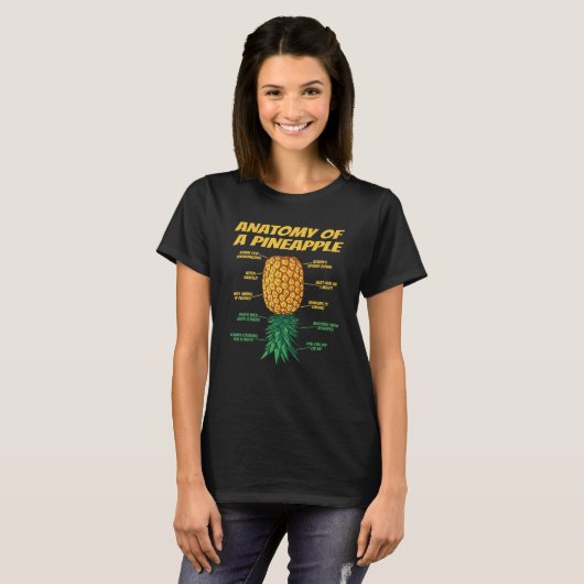 Anatomie eines Ananas T-Shirt (Vorne ganz)
