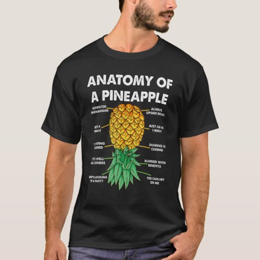 Anatomie eines Ananas T-Shirt (Vorderseite)