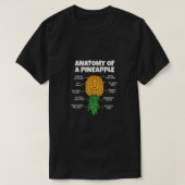 Anatomie eines Ananassschwingers auf der Unterseit T-Shirt (Design vorne)