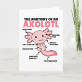 Anatomie eines Axolotl Karte (Vorderseite)