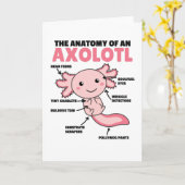 Anatomie eines Axolotl Karte (Gelbe Blume)