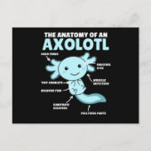 Anatomie eines Axolotl Postkarte (Vorderseite)