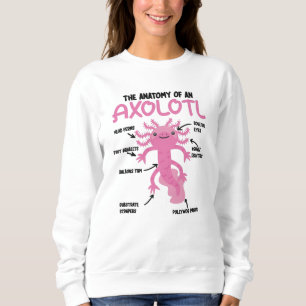 Anatomie eines Axolotl Sweatshirt