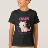 Anatomie eines Axolotl T-Shirt (Vorderseite)