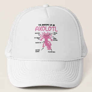 Anatomie eines Axolotl Truckerkappe