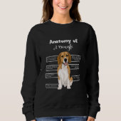 Anatomie eines Beagle Sweatshirt (Vorderseite)