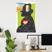 Anatomie eines Bier Drinkers Poster (Heimbüro)