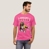 Anatomie eines Boxer-Hundeshirt - Funny Shirt für  (Vorne ganz)