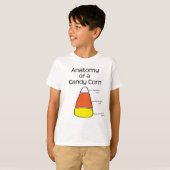 Anatomie eines Candy Corn T-Shirt (Vorne ganz)