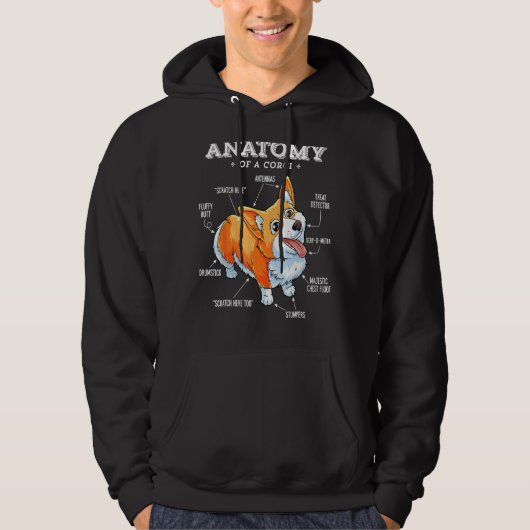 Anatomie eines Corgi-T - Shirt Funny Dog (Vorderseite)