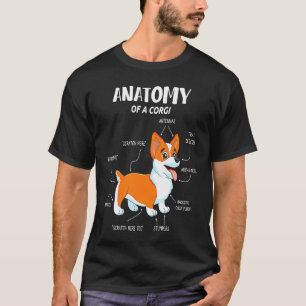 Anatomie eines Corgis Hundeanatomie Corgi Hund T-Shirt