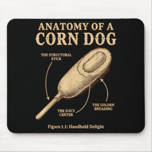 Anatomie eines Corn Dog Memes ironisch wissenschaf Mousepad