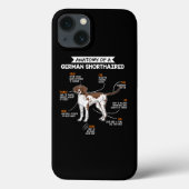 Anatomie eines deutsch-kurzhaarigen Funny Dog Gesc Case-Mate iPhone Hülle (Rückseite)